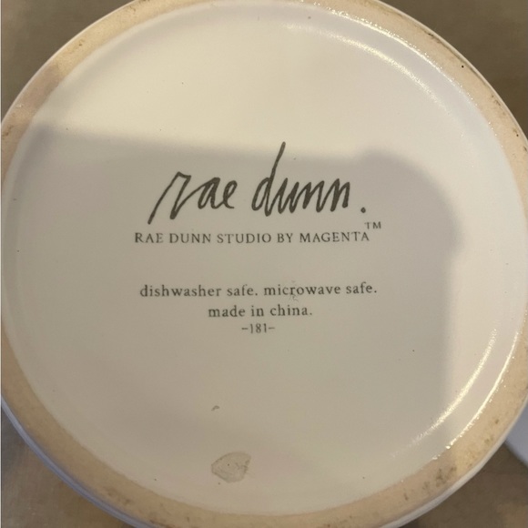 Rae Dunn Pour Over Drip Coffee Set “BREW” “ENJOY” Creamy White 2 Side Design Set - Picture 8 of 9